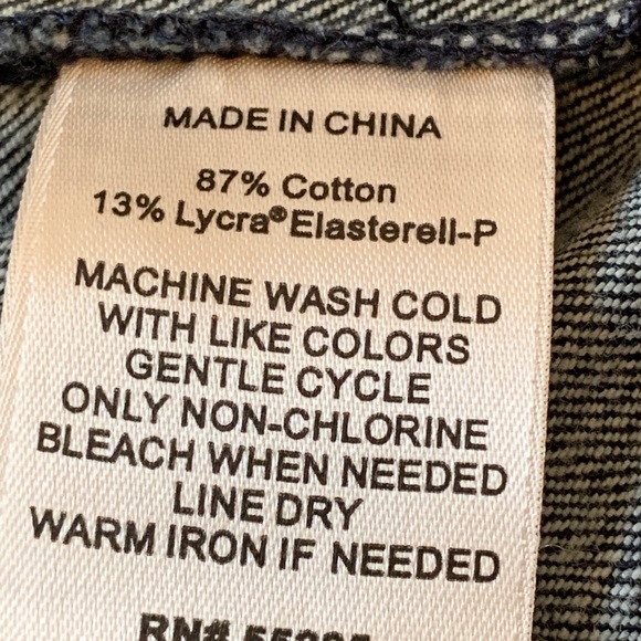 Women’s Express Motorcycle Jean Jacket - Picture 8 of 8